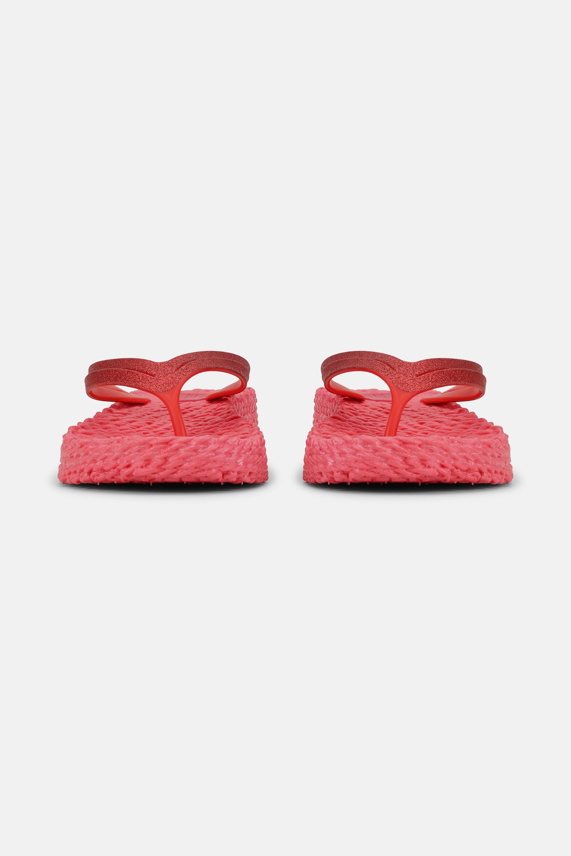 Platform Klipklapper Glitter - Raspberry